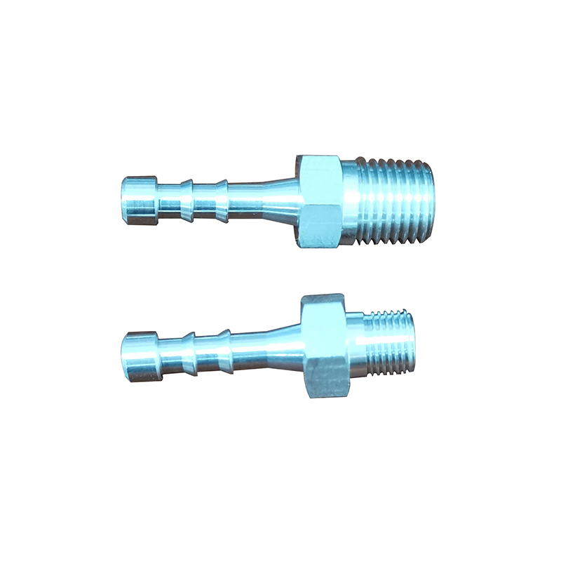 CNC Machining Aluminium Barbed Hose Fitting nggunakake