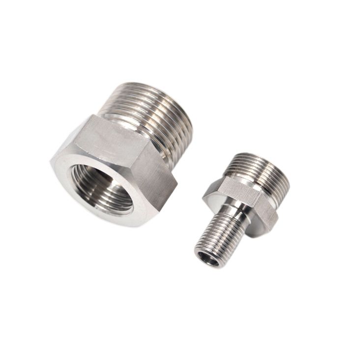 Mesin CNC Stainless Steel Utas Adaptor